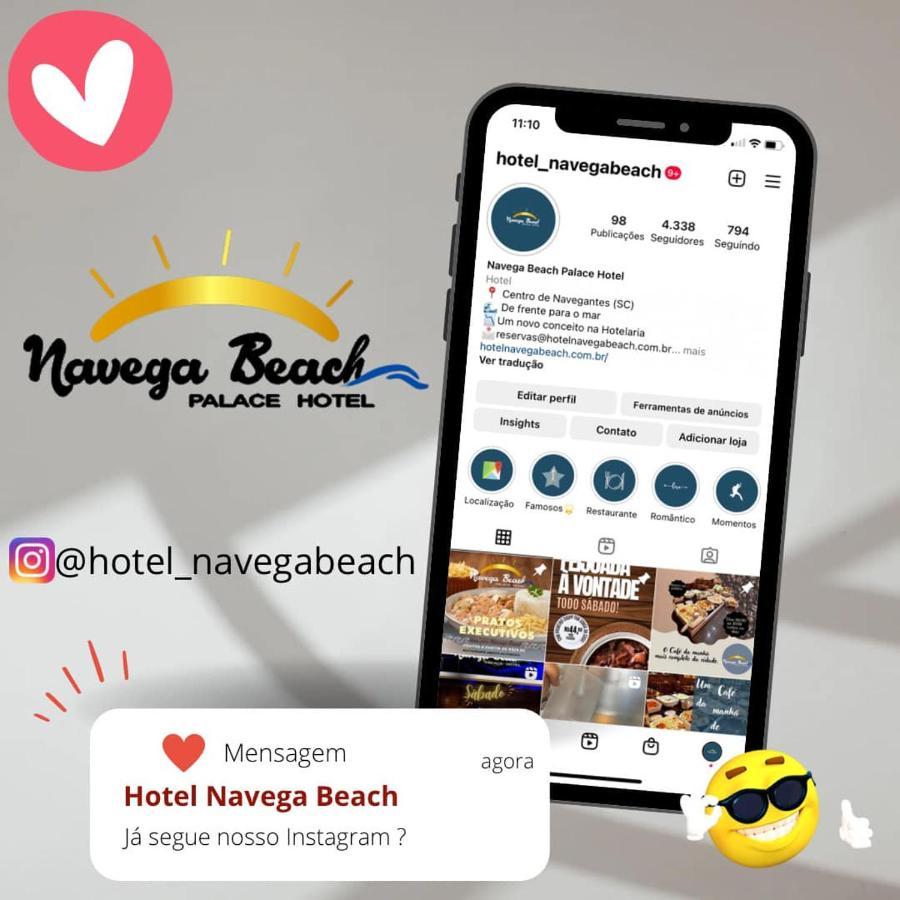 Navega Beach Palace Hotel Navegantes Eksteriør billede